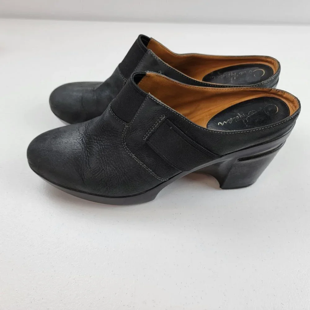 Cole Haan Air Sara Clogs Black Suede Patform Mules Women's Size 9.5 B - Picture 1 of 11